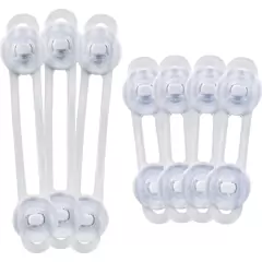 BUBA - KIT TRAVA MULTIUSO FLEXÍVEL 7 UNIDADES TRANSPARENTE - Mamu Kids Store