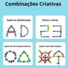 BRINQUEDO SENSORIAL MONTESSORI MONTE E ENCAIXE VENTOSAS 19 PEÇAS - ABELHAS na internet