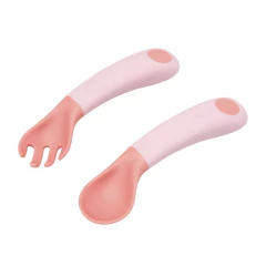 BUBA - KIT 2 TALHERES DE TREINAMENTO COM CABO ANATÔMICO - ROSA na internet