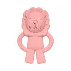 BUBA - MORDEDOR EM SILICONE DIFERENTES TEXTURAS LEÃOZINHO - ROSA - Mamu Kids Store