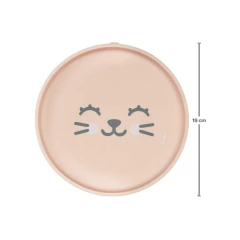 BUBA - PRATINHO EM SILICONE COM VENTOSA GUMY - PÊSSEGO - comprar online