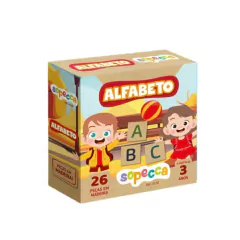 SOPECCA - ALFABETO EM MADEIRA 26 PEÇAS BRINQUEDO EDUCATIVO - comprar online