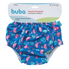 BUBA - BIQUINI DE BANHO COM FRALDA - FLAMINGO - G
