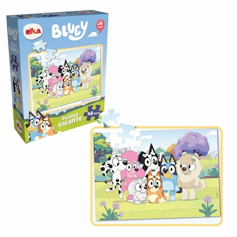 ELKA - QUEBRA CABEÇA PUZZLE 48 PEÇAS GIGANTE BLUEY