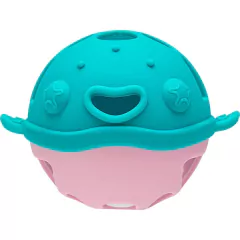 BUBA - MORDEDOR DE SILICONE COM CHOCALHO BALEIA - ROSA - loja online