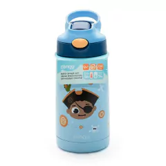CLINGO - GARRAFA TÉRMICA PAREDE DUPLA A VÁCUO 350ML - PIRATA - Mamu Kids Store
