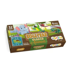 SOPECCA - SOLETRAR SILÁBICO ANIMAIS JOGO DIDÁTICO 32 PEÇAS na internet