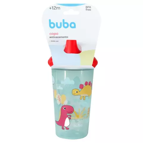 BUBA - COPO ANTIVAZAMENTO DINO AZUL 300 ML