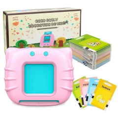 BRINQUEDO EDUCATIVO CARD EARLY COM INTERAÇÃO EM INGLÊS 112PC - Rosa