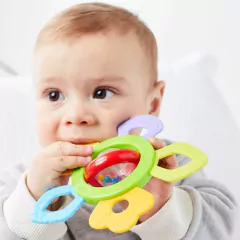 BUBA - MORDEDOR TEXTURIZADO COM CHOCALHO GIRATÓRIO - Mamu Kids Store