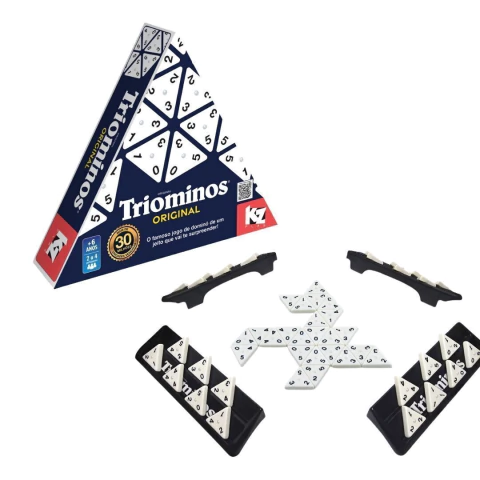 ELKA - JOGO TRIOMÍNOS ORIGINAL COM 4 BASES