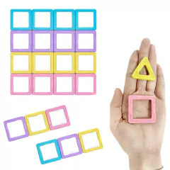 BRINQUEDO MINI BLOCOS MÁGNETICOS CANDY COLORS 50 PEÇAS - Mamu Kids Store