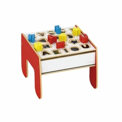 JUNGES - MESINHA DIDÁTICA EM MADEIRA 2 EM 1 - Mamu Kids Store