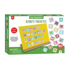 NIG - JOGO DIDÁTICO EM MADEIRA ALFABETO MAGNÉTICO +4 ANOS - Mamu Kids Store
