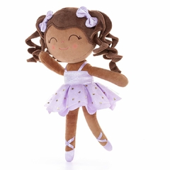GLOVELEYA - BONECA 35CM BAILARINA LILÁS CACHOS - MORENA na internet