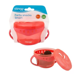 CLINGO - PORTA SNACKS SMART ROSA