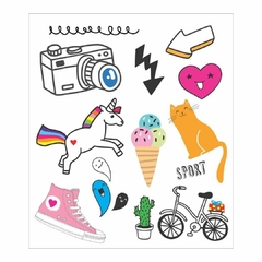 TATUFUN - POP UNICÓRNIO TATUAGEM TEMPORÁRIA INFANTIL