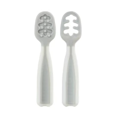BUBA - KIT 2 COLHERES DE TREINAMENTO DE SILICONE - CINZA na internet
