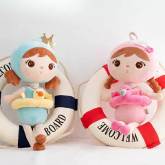 METOO DOLL - BONECA KEPPEL 45CM BOIA - AZUL - Mamu Kids Store