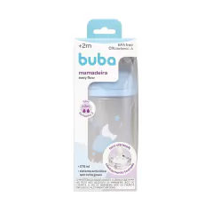 BUBA - MAMADEIRA ANTICÓLICA EASY FLOW NUVEM 270ML - AZUL - loja online