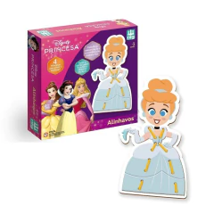 NIG - BRINQUEDO DE MADEIRA - PRINCESAS DISNEY - ALINHAVOS