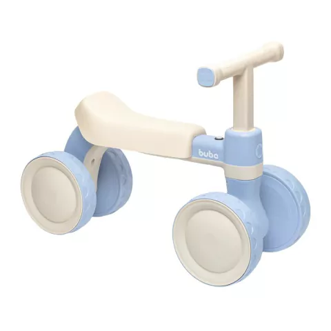 BUBA - BICICLETA DE EQUILÍBRIO 4 RODAS COM SOM AZUL +12M