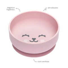 BUBA - BOWL EM SILICONE COM VENTOSA GUMY - ROSA na internet