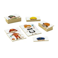 Imagem do JUNGES - DESCOBRINDO PROFISSÕES QUEBRA CABEÇA DIDÁTICO