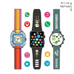 TATUFUN - RELÓGIOS SKELETON TATUAGEM TEMPORÁRIA INFANTIL - comprar online