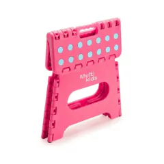 MULTIKIDS - BANQUINHO MULTIUSO DOBRÁVEL MENINA ROSA 80KG na internet