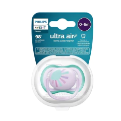 AVENT - CHUPETA ULTRA AIR INDIVIDUAL DECORADA 0-6M ROSA na internet