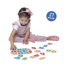 TOYSTER - QUEBRA CABEÇA MONTANDO O ALFABETO 27 PEÇAS - loja online