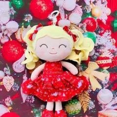 GLOVELEYA - MINI BONECA 22CM SPRING NATAL LOIRA - VERMELHA na internet