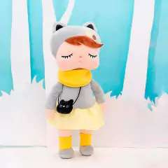 METOO DOLL - BONECA ANGELA 35CM BICHOS FLORESTA - GATA - Mamu Kids Store