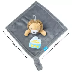 CLINGO - NANINHA CONFORTO 30CM CINZA - LEÃO - comprar online