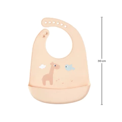 BUBA - BABADOR DE SILICONE COM PEGA-MIGALHAS CLOUDY - BEGE - comprar online