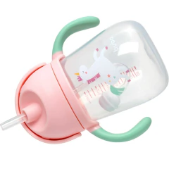 BUBA - COPO COM DISPOSITIVO CANUDO MAGIC UNICÓRNIO