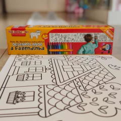 BATE BUMBO - ROLO DE DESENHO PARA PINTAR DESENROLANDO A FAZENDINHA 3 METROS - comprar online