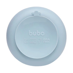 BUBA - BOWL DE SILICONE COM VENTOSA CLOUDY - AZUL - loja online