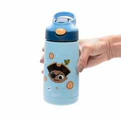 CLINGO - GARRAFA TÉRMICA PAREDE DUPLA A VÁCUO 350ML - PIRATA