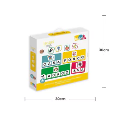 BABEBI - JUNTANDO LETRAS JOGO PEDAGÓGICO DE MADEIRA 5 ANOS - comprar online