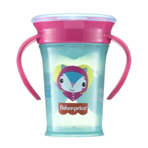 FISHER PRICE - COPO DE TREINAMENTO 360 FIRST MOMENTS 210ML - ROSA