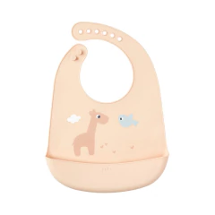 BUBA - BABADOR DE SILICONE COM PEGA-MIGALHAS CLOUDY - BEGE - loja online