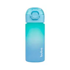 BUBA - GARRAFINHA COM TRAVA DE SEGURANÇA DEGRADÊ 400ML - AZUL