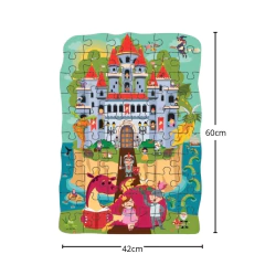 BATE BUMBO - SUPER QUEBRA-CABEÇA GIGANTE DE MADEIRA CASTELO MÁGICO - comprar online