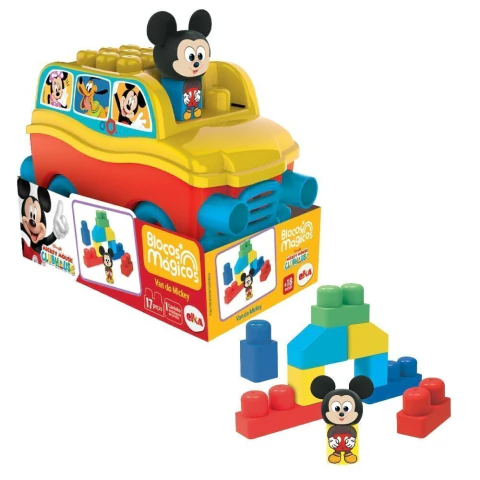 ELKA - BLOCOS DE MONTAR MÁGICOS VAN DA DISNEY - MICKEY MOUSE