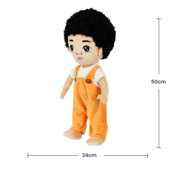 JUSTQUNSEEN - BONECO 50CM AFRO JARDINEIRA LARANJA - comprar online