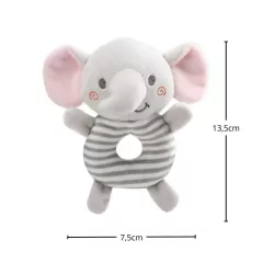 PELÚCIA COM CHOCALHO ANIMAIS 0M+ - ELEFANTE - comprar online