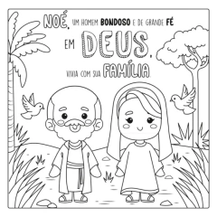 LIVRO DE COLORIR A ARCA DE NOÉ GOD IS GOOD- CIRANDA CULTURAL - Mamu Kids Store