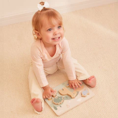 BUBA - TABULEIRO DE ENCAIXE CLOUDY EM MADEIRA +12 MESES - loja online